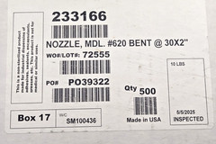 *500/Cs* PPG SEMCO 233166 Model #620 Precision Nozzle, 30-degree bend 6″ Long