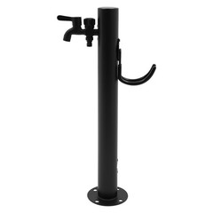 2-Outlets Outdoor Water Column Faucet Floor Mount Column Faucet Garden Faucet
