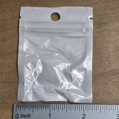 50x 2″ x 3″ Small Resealable Bags Hang Hole Clear/White Jewelry Coin 80x60mm