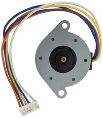 5V DC Stepper Motor Unipolar with 5 Wire Leads, 120Ω Coil, 7.5 Degrees per Step