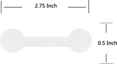 Transparent Tamper Evident Labels,Clear Tamper Resistant Stickers,2.75X0.5 Inch