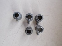 Lot of 5 Angled Set Screw Connectors 1/2″, Multiple Brands *FREE SHIPPING*