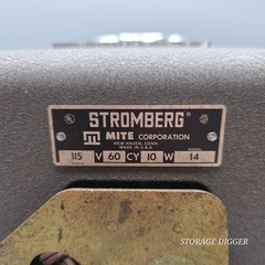 VTG Stromberg Model 14 Time Clock Corded Gray Metal Case Industrial Punch Clock