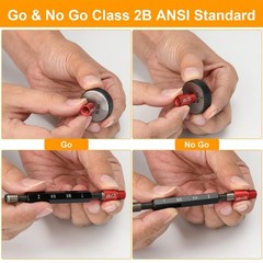 Comfylichi 66 Pcs Nut & Bolt Thread Checker – 34 Std & 32 Met, Detachable