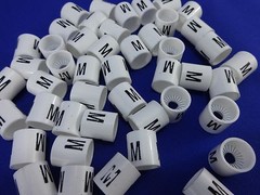 M Hanger Garment Size Marker Tag Medium Sizer 50 Pieces Retail Store