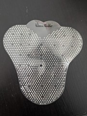 Pack of 3 Clear Triangle Restroom Urinal Mats 6.4″ Unscented Anti-Splash Screens