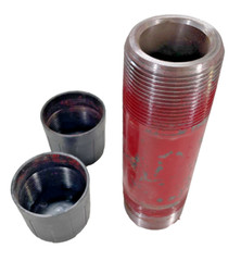 Oilfield Nipple 2-3/8″ 8-RD EUE Threaded Both Ends x 8″ Long, XXH Bore
