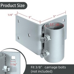 Stationary Dock Heavy Duty Floating Dock Brackets Side Leg Pipe Holder Rail