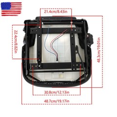 New For Toyota Forklift Seat With Seatbelt & Switch Adjustable Back Universal