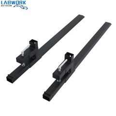60″ Clamp on Pallet Forks For Tractor Bucket Loader Tractor Skid Steer 2000 LBS