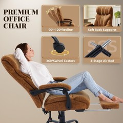 Office Chair, Big and Tall Office Chairs 500LBS Ergonomic Gaming Chair &Footrest
