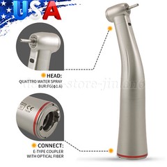 Dental 1:5 Increasing LED Fiber Optic Contra Angle Low Speed Handpiece Red CE