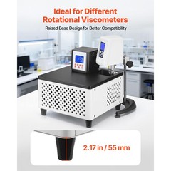 Viscometer Circulating Bath: PID-Controlled, 23-212°F, 5.51″x5.51″, Dual Mode