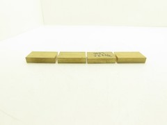 360 Yellow Brass Stock Rectangle Flat Bar 3/4″x 2″x 3-1/2″L Lot of 4pcs