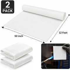 2 Packs 6 Oz 12 Feet X 50 Inches Fiberglass Cloth E Glass Plain Weave