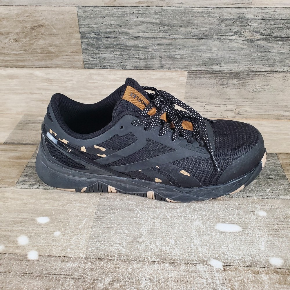 Reebok Nanoflex TR Womens Work Shoes Sz 7.5 W Composite Safety Toe Black Sneaker