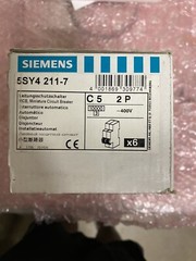 each SIEMENS 5SY4211-7 5SY4-211-7 MCB CIRCUIT BREAKER 5A 5 AMP 2P