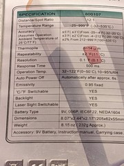 Sper Scientific IR 12:1 Thermometer 800107
