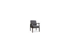Lorell Guest Chairs 24″x25″x35-1/2″ Charcoal/Espresso frame 68555