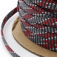 12MM Wide Soft Braided Expandable Sleeve PP Cotton Yarn+PET Cable Wire Sheathing
