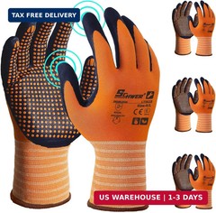 Schwer 3/6/12 Pairs Safety Work Gloves MicroFoam Nitrile Coated, Certified Level