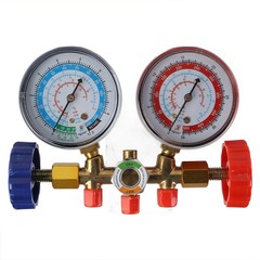 R-134A R-22 R-12 HVAC A/C Manifold Gauge Set Air Refrigeration Recharge Kit Y4Z7