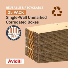 Shipping Boxes Medium 16″L x 12″W x 8″H 25-Pack – Corrugated Cardboard Box fo…
