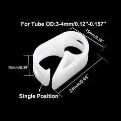 1/8-5/32 Inch Plastic Tubing Clamps Laboratory Pinch Valve Pack 5