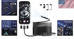 High Compatibility Endoscope Camera, 8 Adjustable LEDs
