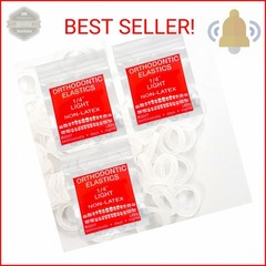 LA MIERE Non Latex 300 pcs 1/4inch Light Intraoral Elastic Bands, Orthodontic El