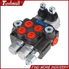 2 Spool 11 GPM Hydraulic Monoblock Double Acting Control Valve SAE Ports