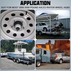 4Sets 1.98”OD Trailer Hub Bearing Metal Dust Cover with Extr Color: 1.98 4PCS