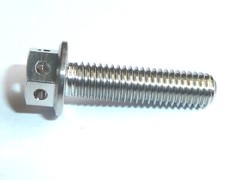 TITANIUM GRADE 5 RACE SPEC M5 HEX HEAD WITH BUILT IN WASHER CROSS DRILLED SAFETY