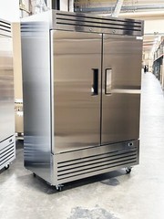 54″ Premium Commercial Reach-In Refrigerator Two Door Stainless Steel NSF ETL