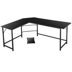 66″ L-Shaped Gaming Desk Corner Computer Desk PC Laptop Study Table Workstation