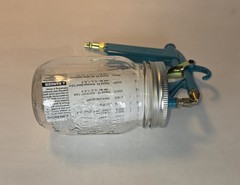 Critter new 118 siphon gun pistolet 16 oz jar spray multiple products easy clean