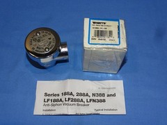 WATTS 1/2″ 288A Anti-Siphon Vacuum Breaker Satin Chrome, Brass Body NOS 59-49-SA