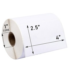 ZEBRA / ELTRON 4×2.5 (4″ x 2-1/2″) Direct Thermal Labels – (11) Rolls of 620