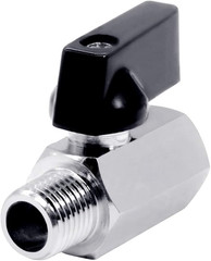 Beduan 1/4″ Brass Mini Ball Valve NPT Female x Male Shut-Off Valve
