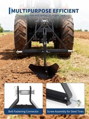Middle Buster for Category 1 Tractors, Heavy Duty Furrowing Plow for Potatoes