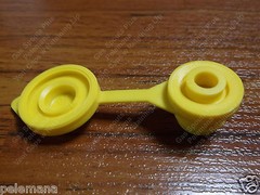 YELLOW VENT CAP Superior Air Breather Caps w/ Retaining Lip for PLASTIC GAS CANS