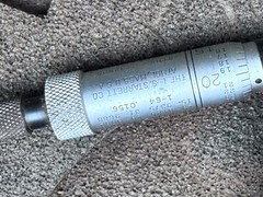 Starret Micrometer Caliper no. 224 Set A Range 2” To 6” The L.S Starrett Co Asis