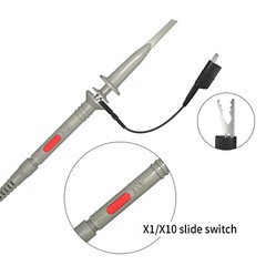 2PCS P6100 Oscilloscope Clip Probes 100MHz with Accessories Kit 1X 10X
