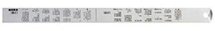 Shinwa Sokutei Pickup Scale Silver cm Display Top and Bottom 1mm Pitch 30cm JIS