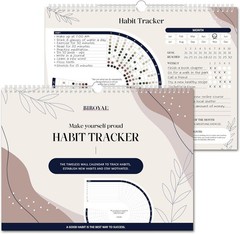 Habit Tracker Calendar 2026 (Undated 12 Months) – Daily Habit Tracker Jounal wit