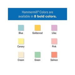 Hammermill Colored Paper, 20 lb Blue Printer Paper, 8.5 x 11-10 Ream (5,000 Shee