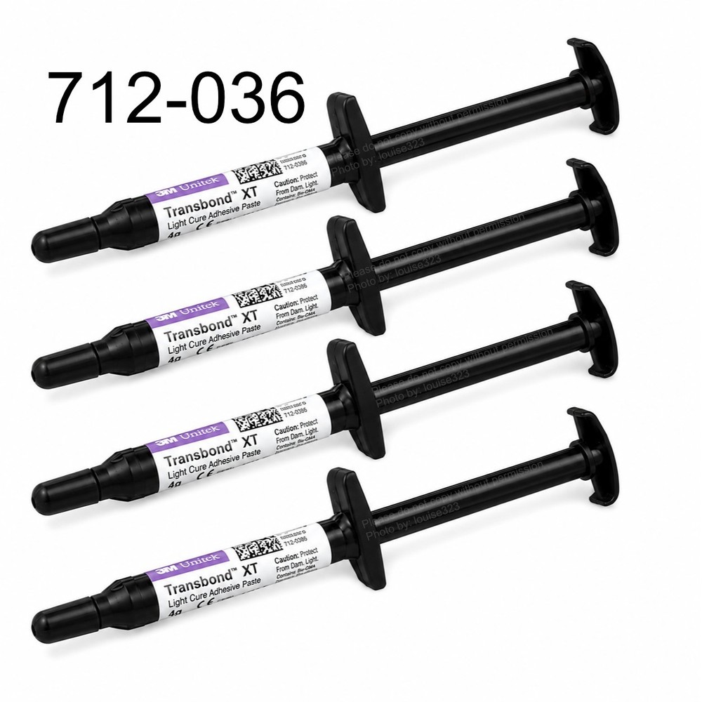 Dental Transbond XT Light Cure Orthodontic Bracket Bonding Adhesv Refill 4 x 4g
