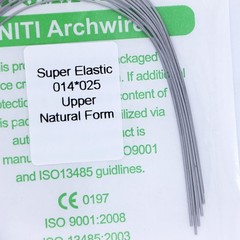 5×Dental Ortho Super Elastic Niti Rectangular Arch Wires Natural 14×25 Upper