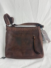 Lady Concealed Carry Crossbody Purse Genuine Leather Handbag with Locking Gu..