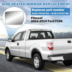 Driver Left Side Heated Mirror Glass Compatible with 2004-2014 Ford F150 – Exte